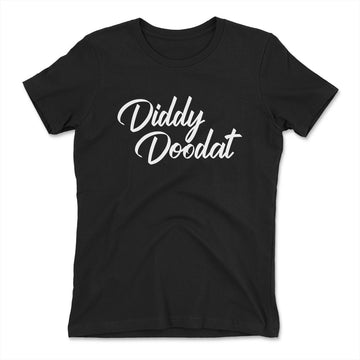 Diddy Doodat Womens T-Shirt in Black color